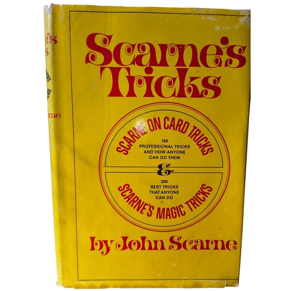 Scarne’s Tricks: Scarne On Card Tricks & Magic Tricks HC 1950